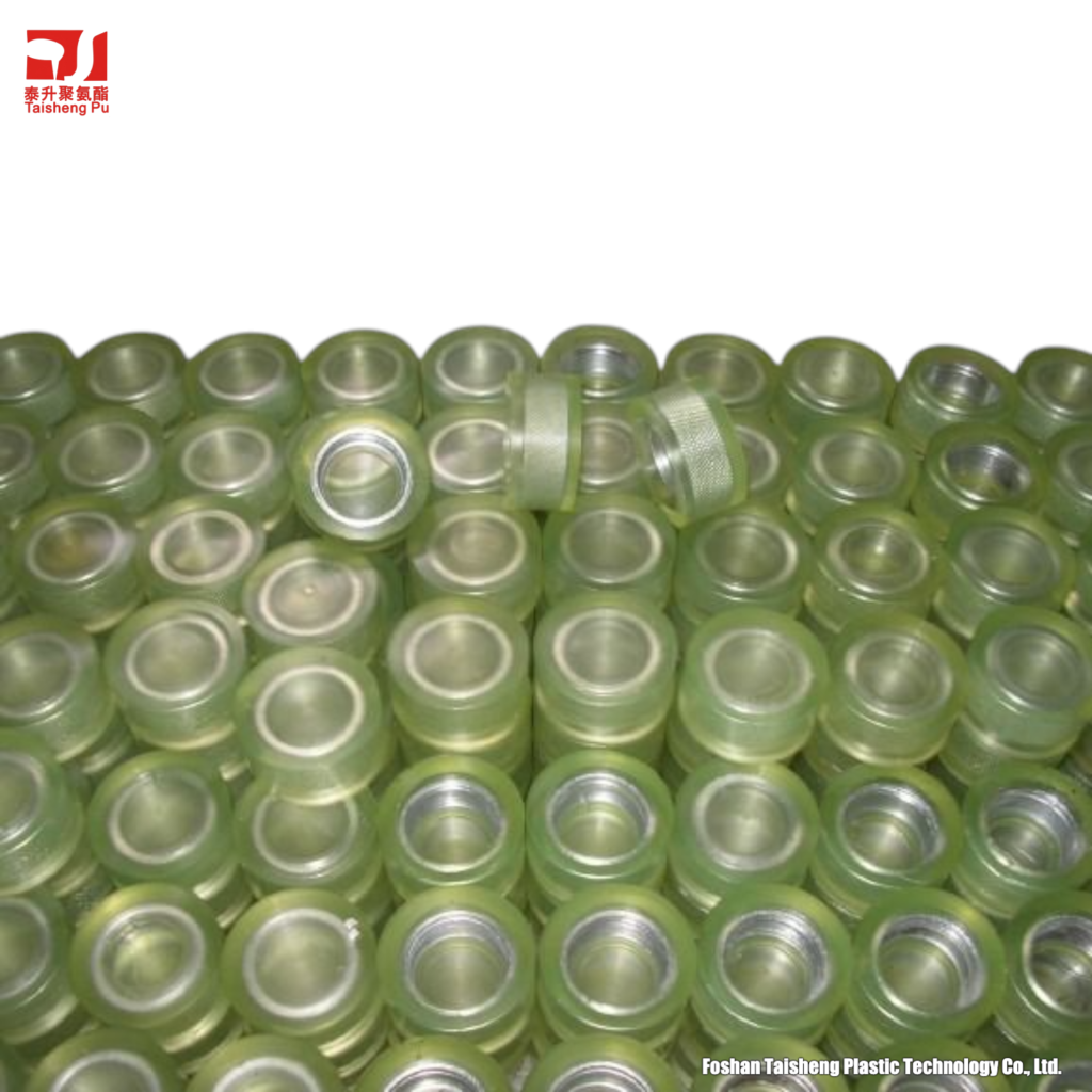 Custom-molded polyurethane industrial wheel