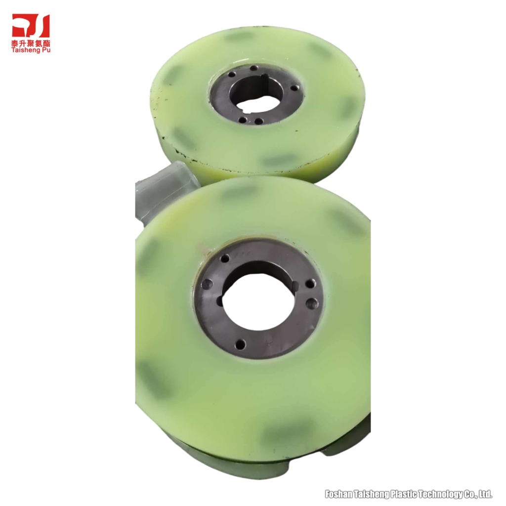 Rubber drive wheel for machinery